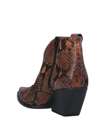 Shop Elena Iachi Ankle Boot In Brown