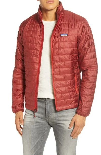 Shop Patagonia Nano Puff® Water Resistant Jacket In Oxide Red