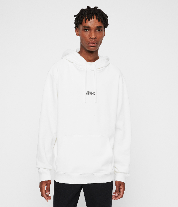 all white pullover hoodie