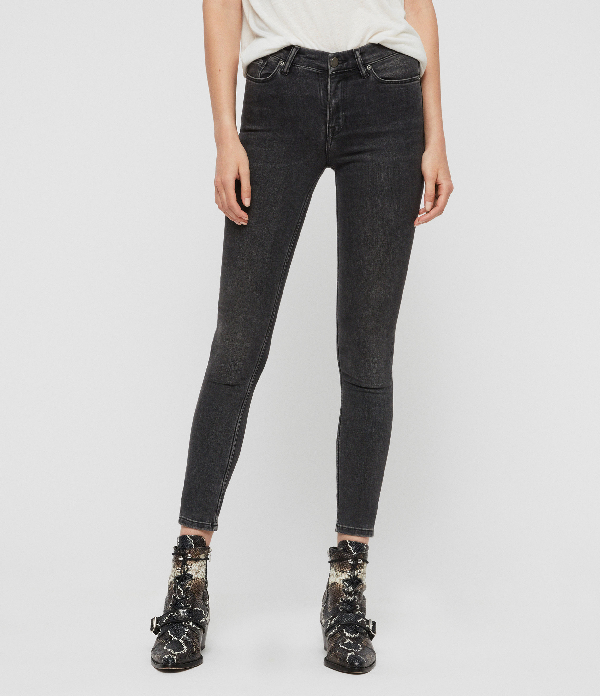 all saints black skinny jeans