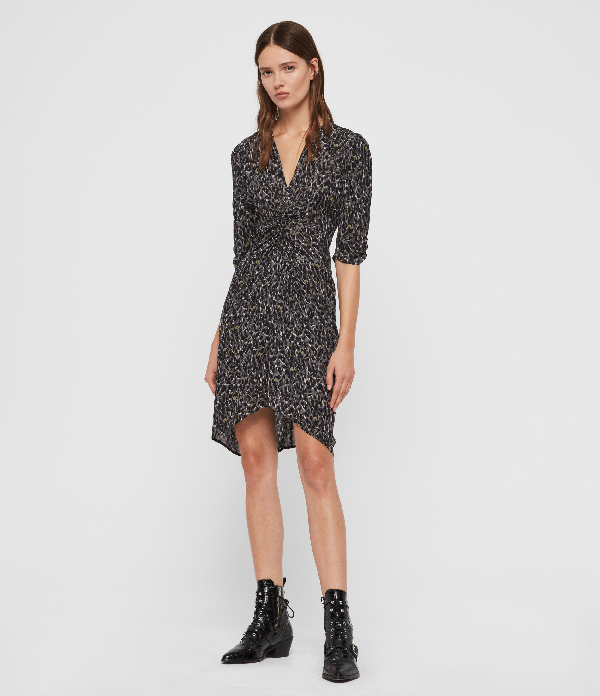 all saints grey dress