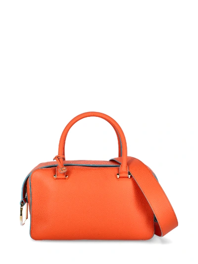 Pre-owned Delvaux Tote Bag In Blue, Orange