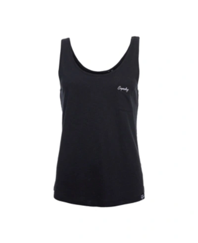 Shop Superdry Organic Cotton Essential Tank Top In Black