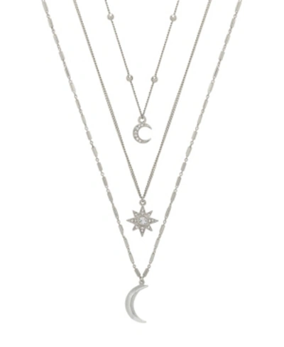 Shop Ettika Night Sky Women's Necklace Set In Silver