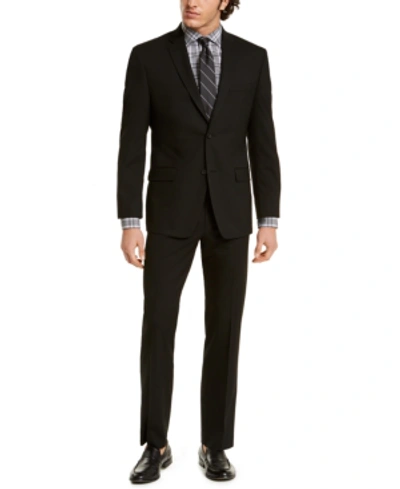 Shop Marc New York By Andrew Marc Men's Modern-fit Suit In Solid Black