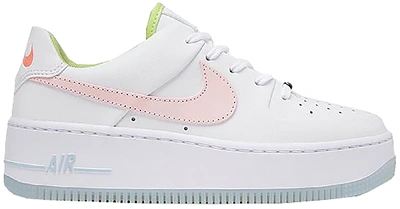 Pre-owned Nike Air Force 1 Sage Low One Of One (women's) In White/pink Quartz-hydrogen Blue-white