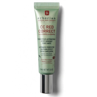 Shop Erborian Cc Red Correct - Colour Correcting Anti-redness Cream With Soothing Effect Spf25 Travel Size 15ml
