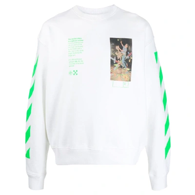 Pre-owned Off-white Pascal Golden Ratio Painting Sweatshirt White/multicolor