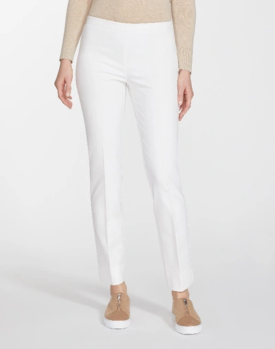 Lafayette 148 Plus-size Jodhpur Cloth Front Zip Bleecker Pant In White