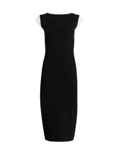 Shop Escada Darie Jersey Sheath Dress In Black