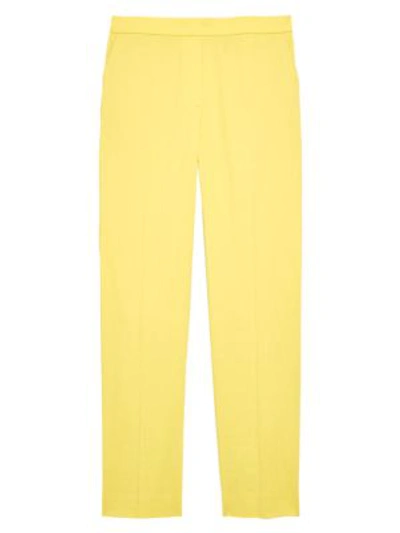 Shop Theory Women's Treeca Pull-on Crop Pants In Bright Lime