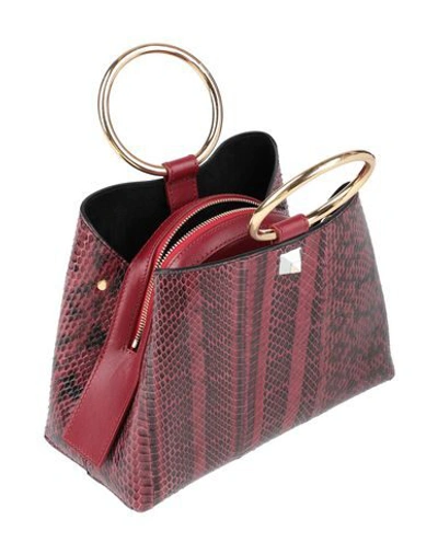Shop Salar Handbags In Maroon