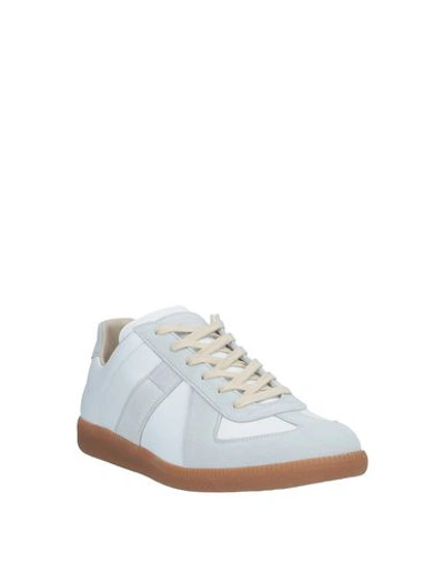 Shop Maison Margiela Man Sneakers Light Grey Size 7 Soft Leather