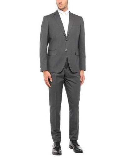 Shop Roberto Cavalli Suits In Steel Grey