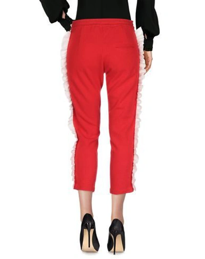 Shop Laneus Casual Pants In Red