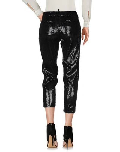 Shop Dsquared2 Woman Cropped Pants Black Size 4 Polyester, Silk