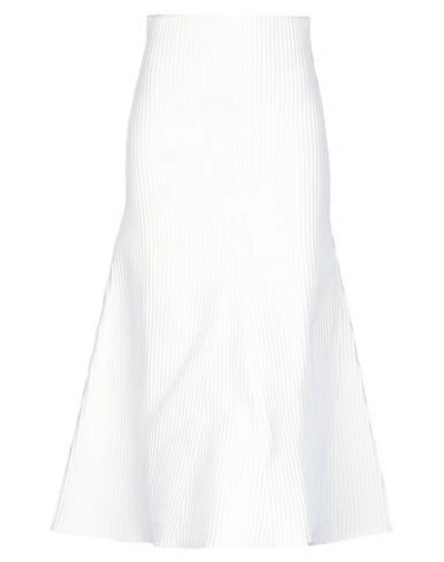 Shop Tibi Long Skirts In White