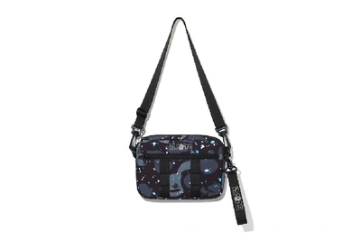 Pre-owned Bape  Space Camo Shoulder Bag Black