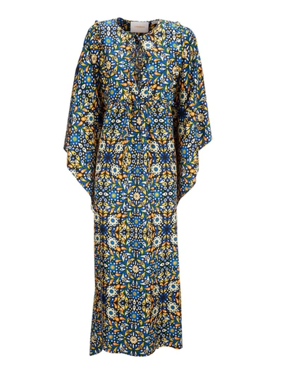 Shop Ladoublej Talitha Kaftan Multicolor