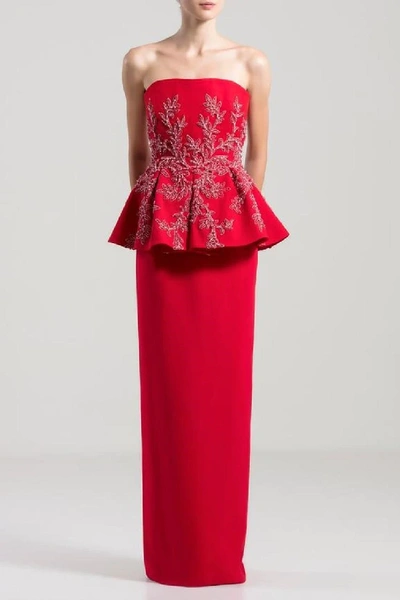 Shop Saiid Kobeisy Straight Cut Floor/ Length Skirt Gown