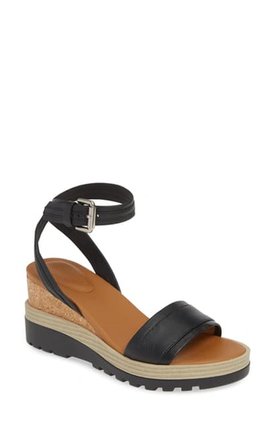 Shop See By Chloé 'robin' Wedge Sandal In Black