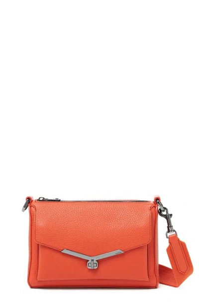 Shop Botkier Valentina Leather Crossbody Bag In Pumpkin