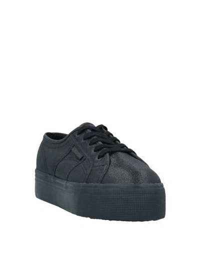 Shop Superga Woman Sneakers Black Size 5 Polyester, Cotton