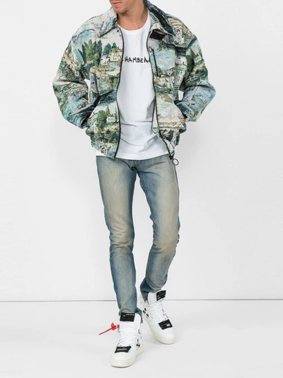 Shop Rhude Blue Breakaway Denim