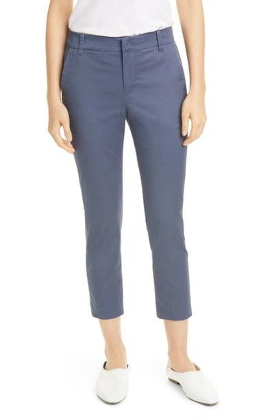 Shop Vince Coin Pocket Stretch Cotton Chino Pants In Postal Blue