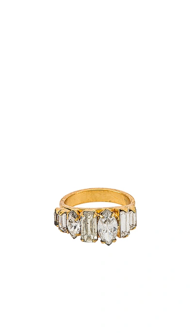 Shop Elizabeth Cole Ramsey Ring In Crystal