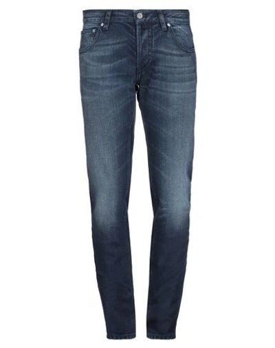 Shop Moorer Denim Pants In Blue