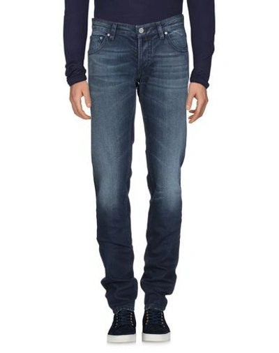 Shop Moorer Denim Pants In Blue