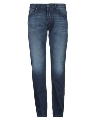 Shop Moorer Denim Pants In Blue