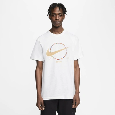 Shop Nike Sportswear Men's Swoosh T-shirt In White
