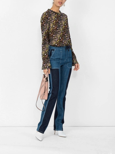 Shop Chloé Panelled Boot-cut Jeans