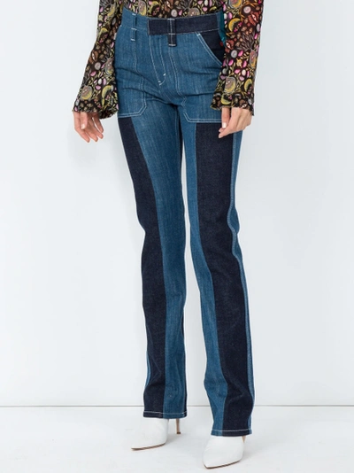 Shop Chloé Panelled Boot-cut Jeans