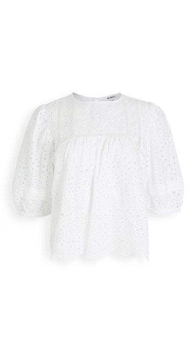 Shop Bb Dakota Take A Moment Blouse In Optic White