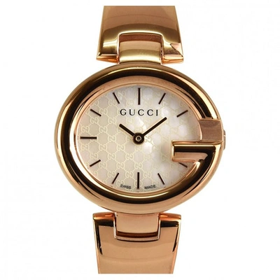Pre-owned Gucci G-timeless White Steel Watch