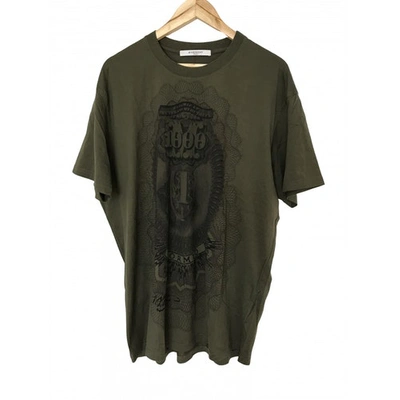 Pre-owned Givenchy Khaki Cotton T-shirt
