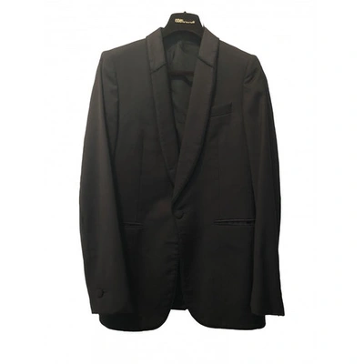 Pre-owned Roberto Cavalli Wool Jacket In Black