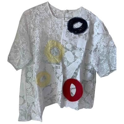 Pre-owned Tsumori Chisato White Lace  Top