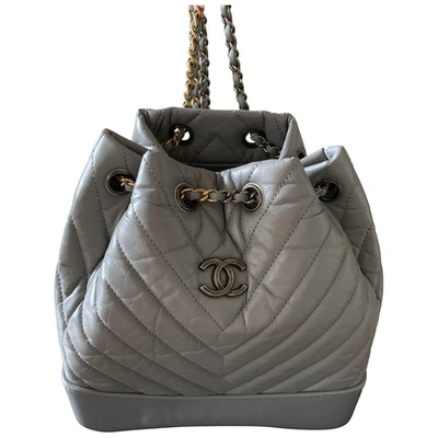 Buy Pre-Owned CHANEL Gabrielle Small Backpack Black Leather