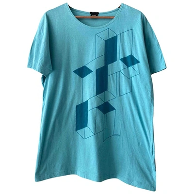 Pre-owned Hugo Boss Turquoise Cotton T-shirts
