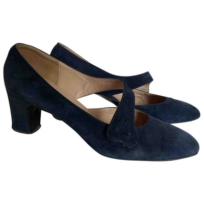 Pre-owned Pierre Cardin Heels In Blue