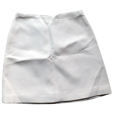 Pre-owned Carven Wool Mid-length Skirt In Pink