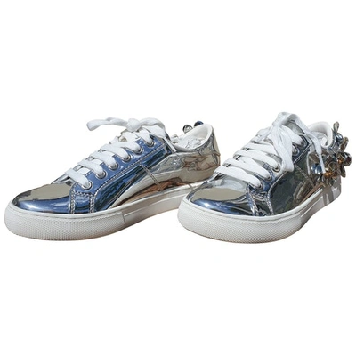 Pre-owned Marc Jacobs Silver Leather Trainers