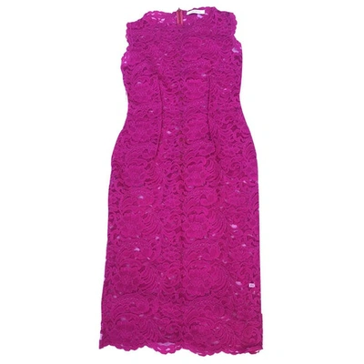 Pre-owned Pierre Balmain Purple Lace Dress