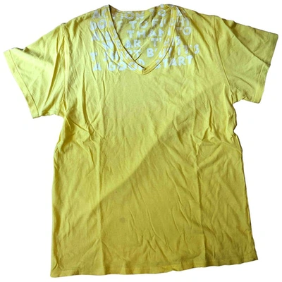 Pre-owned Maison Margiela Yellow Cotton T-shirt