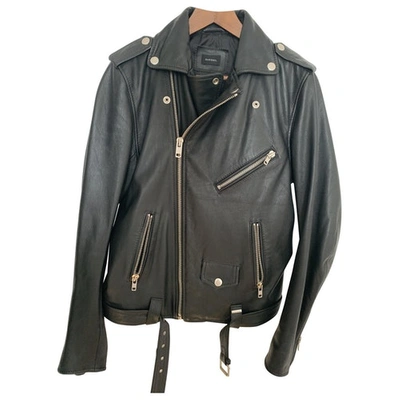 Pre-owned Diesel Black Leather Jacket