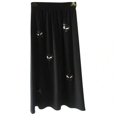 Pre-owned Alexander Mcqueen Black Skirt